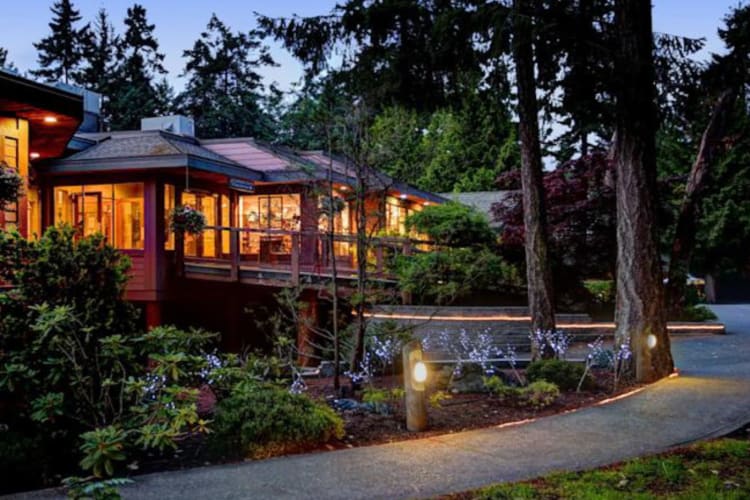 Gardens at night